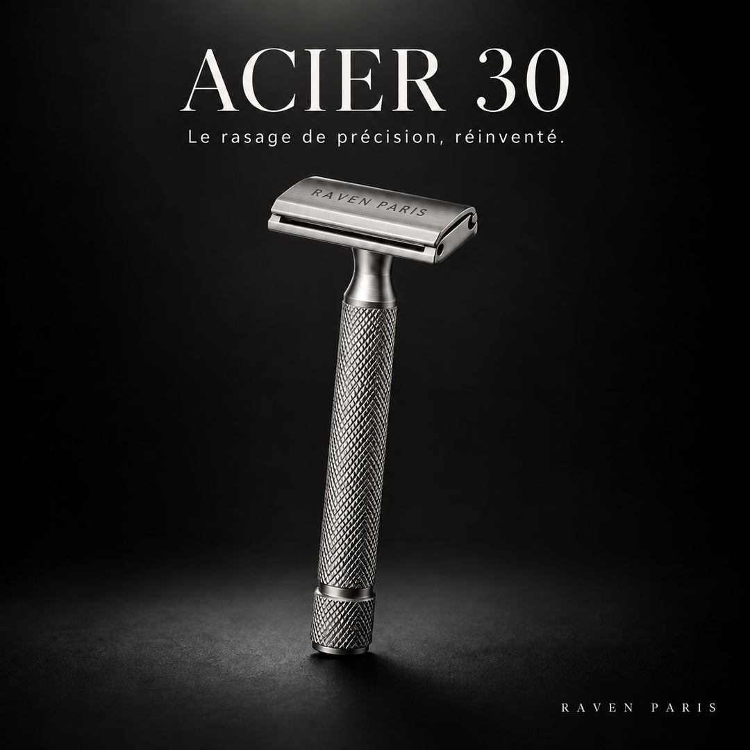 ACIER 30 Rasoir de sûreté en acier inoxydable