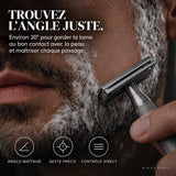 ACIER 30 Rasoir de sûreté en acier inoxydable