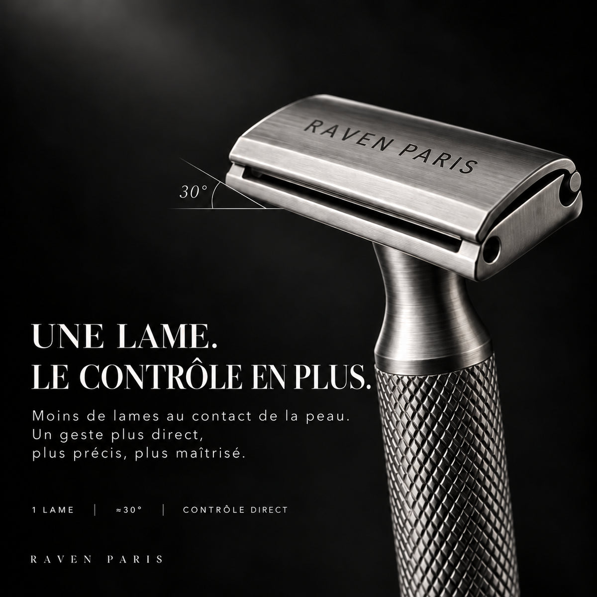 ACIER 30 Rasoir de sûreté en acier inoxydable