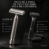 ACIER 30 Rasoir de sûreté en acier inoxydable